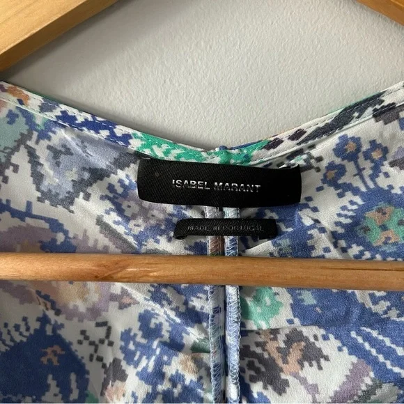 Isabel Marant Étoile Bireya Silk-Blend Mini Dress Size 40/ US 8 NWT - Picture 7 of 12